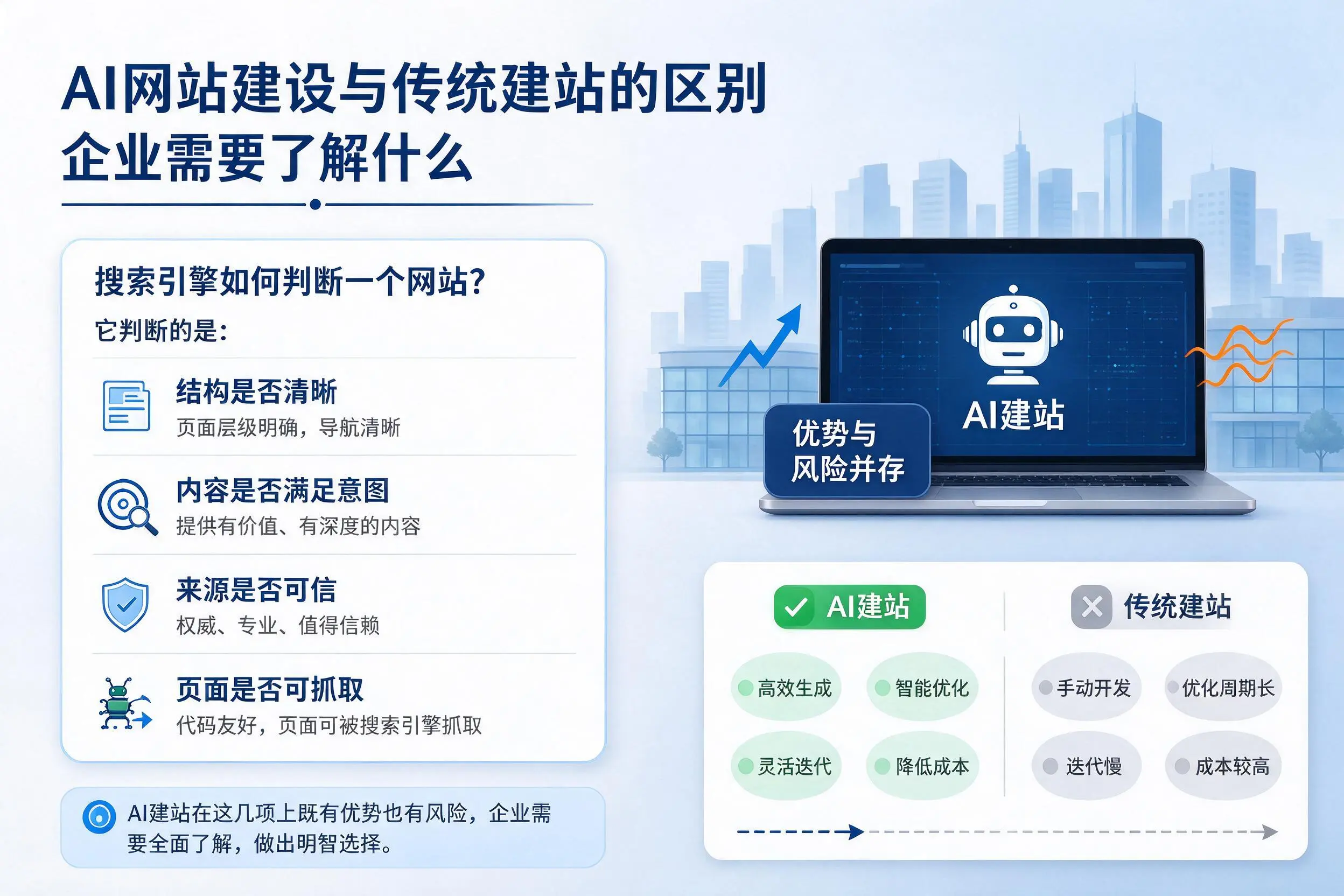 AI网站建设与传统建站的区别，许昌企业需要了解什么