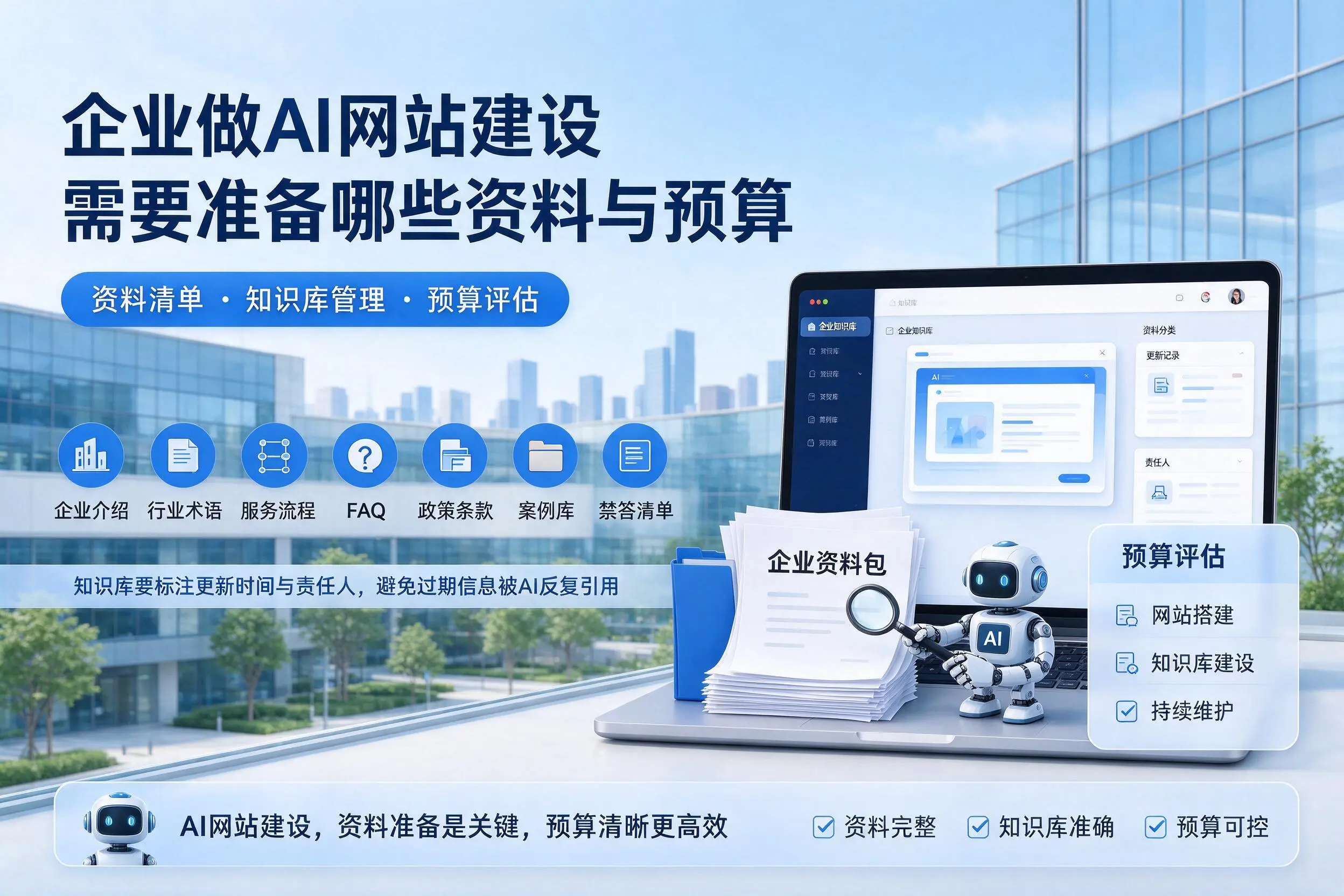许昌企业做AI网站建设需要准备哪些资料与预算