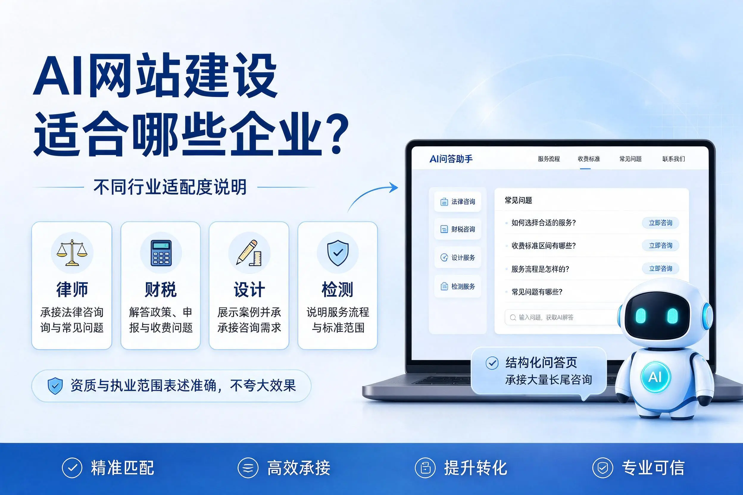 AI网站建设适合哪些企业?许昌不同行业适配度说明